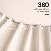 Superior 4-Piece 1500 Thread Count Ivory Sheet Set, Queen