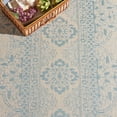 thumbnail image 6 of SAFAVIEH Beach House Justine Geometric Indoor/Outdoor Runner Rug, Aqua/Cream, 2'2" x 6', 6 of 7