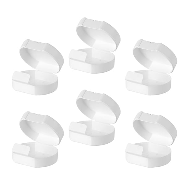 Caja para jabonera con 6 piezas, caja para plato de baño, caja para platos, contenedor de viaje, cajas para jabón