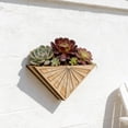 thumbnail image 5 of Ckraxd Triangular Wooden Wall Mount Plant Shelf, Decorative Wood Floating Shelf, Boho Wall Storage Rack, Multi-Functional Home Decor for Living Room, Bedroom, Office, 5 of 6