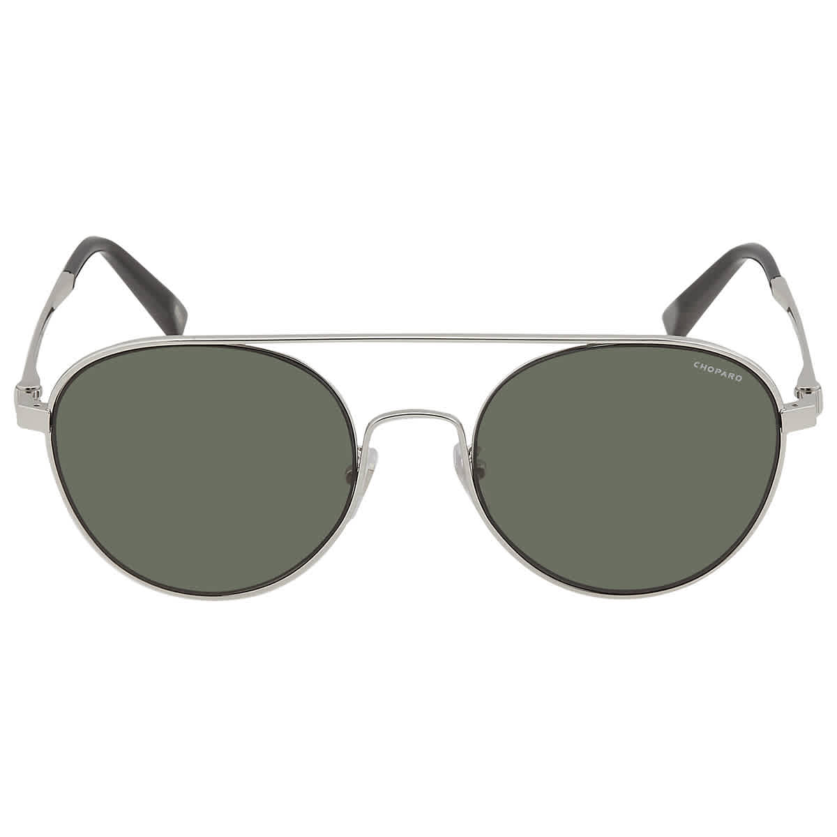 Chopard Green Polarized Round Men's Sunglasses SCHC29 579P 55 - image 1 of 2