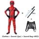 thumbnail image 3 of Traje de guardaespaldas de Deadpool, disfraz de Spiderman, mono de cosplay para niños, Spider Man, Miles Morales, superhéroe, Halloween, carnaval, 3 of 5