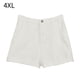 thumbnail image 1 of Pantalones cortos casuales Pantalones cortos sueltos de mujer Pantalones cortos de pierna ancha de cintura alta, Blanco, 4XL seitruly AP001507-07B, 1 of 7