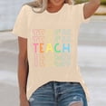 thumbnail image 1 of WILLBEST T-Shirts pour Femmes Coupe Ample Haut Ample pour Femmes T-Shirt Imprimé à Manches Courtes 976, 1 of 3