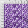 thumbnail image 1 of oneOone Viscose Jersey Purple Fabric Florals Diy Clothing Quilting Fabric Print Fabric By Yard 60 Inch Wide, 1 of 1
