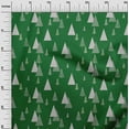 thumbnail image 3 of oneOone Polyester Spandex Green Fabric Christmas Tree Dress Material Fabric Print Fabric By The Yard 56 Inch Wide, 3 of 4