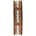 thumbnail image 3 of Offray Ribbon, Brown 5/8 inch Football Grosgrain Ribbon, 9 feet, 3 of 9