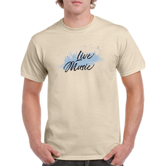 Live Music T-Shirt Men -Smartprints Designs, Male 4X-Large