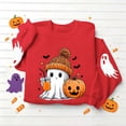 thumbnail image 5 of Enjoytime Halloween Crewneck Sweatshirts Women Ghost Pumpkin Print Long Sleeve Pullover Tops Spooky Season Fashion Casual Sweatshirt, 5 of 5
