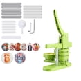thumbnail image 1 of KFFKFF Button Maker Machine, 2.95 in, Plastic Pin Maker with 100pcs Button Parts, Mr. Panda Magic Book, Circle Cutter and Hex Wrenches, Reinforced Ergonomic Handle, 1 of 9
