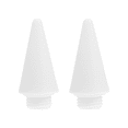 thumbnail image 2 of 2 Pcs Capuchons de Stylet Pratiques avec Embout de Stylet Capacitif Fibre Alternative Embouts de Stylet Remplaçables pour Appareils à Écran Tactile Blanc, 2 of 6
