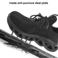 thumbnail image 4 of Men Labor Protection Shoes Steel Toe Breathable AntiKnock PunctureProof Safety Work Footwear(41 ), 4 of 4