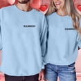 thumbnail image 2 of SOMOWI Chandail en Molleton de la Saint-Valentin pour Femmes, Imprimé Mode, Col Rond Ample, Chandail à Capuchon Graphique Bleu Ciel, Automne, P, 2 of 4