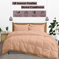 thumbnail image 3 of KOMFIT Bedding Comforter Duvet Insert - Quilted Comforter with Corner Tabs - Box Stitched Down Alternative Comforter&nbsp;300 GSM ( Peach , Twin/Twin XL (68x90) ), 3 of 5