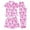 A-Pink93, variant on JAJAHO 3 Piece Girls Pajama Sets Striped Bow Print Long Pants With Shorts Sleepwear Button Down PJs 8-12 Years