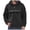 Black, variant on Mens Half Zip Fuzzy Hoodies Fall Winter Long Sleeve Fleece Warm Hooded Sweatshirts Casual Solid Color Pullover Tops with Pockets(S,Orange)