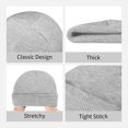 thumbnail image 5 of Peanuts Charlie Brown Mis ansiedades Tengo ansiedades Snoopy Gorros Gorro tejido Gorro femenino Masculino Gorros de calle elásticos, 5 of 5