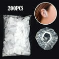 thumbnail image 1 of PVCS 200pcs Clear Earmuffs Shower Waterproof Hair Coloring Ear Protector Cover Caps, 1 of 6