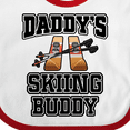 thumbnail image 4 of Inktastic Daddys Skiing Buddy Kids Skis Boys or Girls Baby Bib, 4 of 4