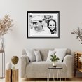 thumbnail image 4 of Historic Framed Print, [Dr. King and wife Coretta, smiling, surrounded by people], 17-7/8" x 21-7/8", 4 of 9