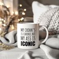thumbnail image 4 of Funny Crohn’s Coffee Mug, My Crohn’s Is Chronic But My Ass Is Iconic Novelty Gift, 11oz or 15oz White Ceramic Mug, 4 of 9