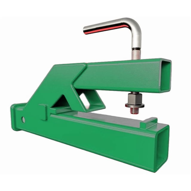 2" Clamp on Trailer Hitch Receiver for Tractor Bucket Ball Mount Adapter Compatible with Deere