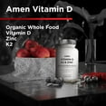 thumbnail image 3 of Suplemento Amen de vitamina D3 5000 UI, K2 y zinc 60 cápsulas, 3 of 5