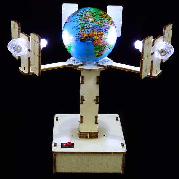 LOLIPPYY 1 Set Satellite Shape Assemble Toys Wooden Educational for New Year Presents