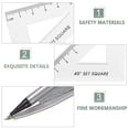 thumbnail image 3 of FRCOLOR 3 Boxes Of Compass Geometry Ruler And Compass Set Compass Math Protractor Set Compass Drawing Math Compass And Protractor Set Drawing Compass, 3 of 8