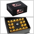 thumbnail image 6 of J2 Engineering LN-T7-008-15-GD J2 Engineering 7075 -T6 Forged Aluminum M12X1.5 20Pcs 44mm Height Open -End Lug Nut Set w / Socket Adapter (Gold), 6 of 6