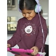 thumbnail image 2 of White Chick W Spiral Wing Hoodie Juniors -Image by Shutterstock,  Medium, 2 of 4