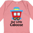 thumbnail image 4 of Inktastic Train Our Little Caboose New Baby Boys or Girls Long Sleeve Baby Bodysuit, 4 of 5