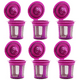 thumbnail image 1 of Filtros de café reutilizables K-Cup, filtros de café rellenables K-Cup para cafeteras Keurig 2.0 y 1.0, filtros reutilizables universales K-Cup compatibles con K200, K300, K350 y más (paquete de 6), 1 of 5