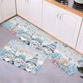 thumbnail image 3 of Kitchen Rugs and Mats,Gnome Nautical Coral Summer Beach Starfish 2 Piece Anti Fatigue Area Runner Rug Set Comfort Standing Floor Mat,Vintage Wood Board Non Slip Absorbent Doormats for Laundry, 3 of 6