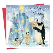 Twizler Nanny Christmas Card - Grandmother Happy Xmas Card - Merry Christmas Card for Grandma