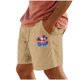 thumbnail image 1 of Pantalones Cortos para Hombre Cintura Elástica con Bolsillos Color Sólido Casual Cordón Suelto Pantalones Cortos de Ejercicio, 1 of 4
