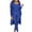 Blue, variant on RQYYD Women Winter Fall Ribbed Knit 3 Piece Outfits Tank Crop Long Sleeve Open Front Cardigan Bodycon Jogger Pants Solid Color Tracksuit Sets Blue L