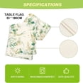 thumbnail image 3 of Home Decoration Table Runner, Botanical Pattern, Summer Decor, Easy to Clean, Durable Flax, Quick Dry, Watercolor Design, Rabbit Party Decoration, for Tables Accommodating 4-6, 3 of 6
