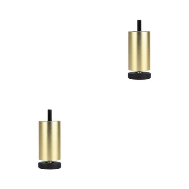 Moyic Reemplazo fácil con patas de muebles elegantes y ecológicas únicas para gabinetes y alacenas Patas de madera para muebles doradas 12 dorado 12 cm, 1 2Conjunto
