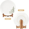 thumbnail image 5 of Wood Plates Display Stand Decorative Easel Stand 12cm/5 inch 4pcs Small Wooden Display Stand Brown for Picture Frames Books Decorative Plates Tablets and Art, 5 of 7
