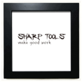 thumbnail image 1 of Quote Tools Make Good Work Black Square Frame Picture Wall Tabletop, 1 of 3