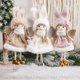 thumbnail image 4 of Adornos navideños de muñecas de ángel de peluche para árbol de Navidad, decoración colgante para el hogar, suministros de decoración de Año Nuevo 2024, regalos para niños, 4 of 5