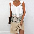 thumbnail image 1 of Fankiway Robe Camisole Élégante à Imprimé Géométrique pour Femmes, Col Rond, Robes de Plage pour Femmes, Grande Taille, Robes de Plage pour Femmes, 1 of 5