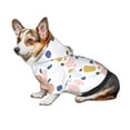 thumbnail image 7 of Fotbe Geometric Spots Print Small Dog Sweater Hoodies Pet Grey Hooded Soft Fleece Sweatshirts with Pocket Fall Winter Puppy Cat Sweaters Warm Clothes-X-Small, 7 of 7