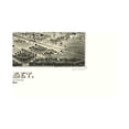 thumbnail image 2 of Historic Panoramic View - Sunset Texas - Fowler 1890 - Vintage Wall Art, 2 of 4