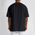thumbnail image 4 of Mens T-Shirts Extra Long V Neck Pocket Slim Tall Men's Oversized Summer T-Shirt Lightweight Short Sleeve Solid Top for Everyday Wear Comfortable Casual Fashion, 4 of 5