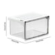 thumbnail image 3 of Caja de almacenamiento colgante bajo el armario del baño, organizador transparente de cajones, contenedor impermeable de encimera de plástico blanco, pequeño/mediano/grande, 3 of 6