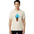 thumbnail image 2 of Blue-Ice-Cream-Cone Mens Graphic Tee, 100% Cotton, Casual Summer Wear BAA175, 2 of 2