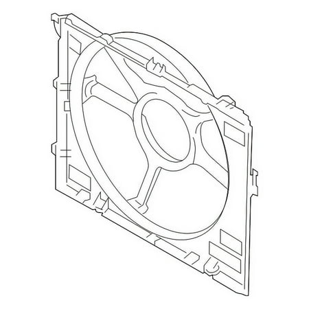 Genuine OE BMW Fan Shroud - 17-11-2-283-407