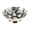 White, variant on diollo Gold Plated Brass Dry Fruit Bowls Decoration Kitchen Serving Bowls | Color: Green | Dia: 5 Inch